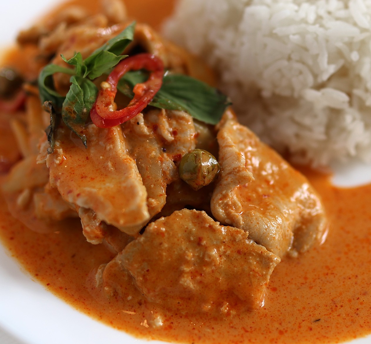 Poulet Curry rouge