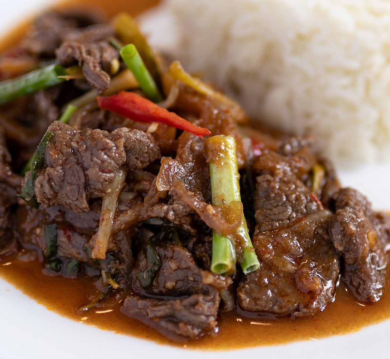 Boeuf Basilic et piments
